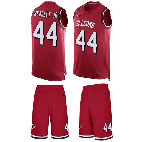 Nike Falcons #44 Vic Beasley Jr Red Team Color Men's Stitched NFL Limited Tank Top Suit Jersey - Click Image to Close